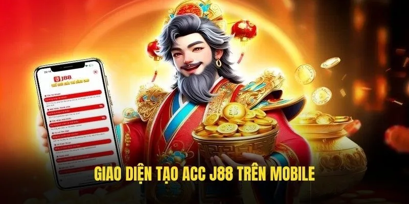 Thao tác đăng ký J88 trên mobile